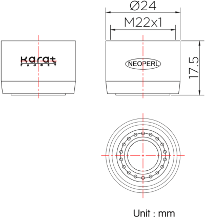 KP-20-513-50 ปากกรองแบบประหยัดน้ำพิเศษใช้กับ ก๊อกซิงค์ทั่วไป (Spray)