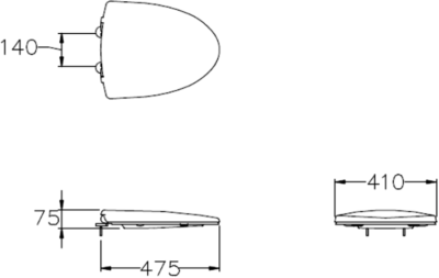 C91831 ฝารองนั่ง (SOFT CLOSE & CLICK)