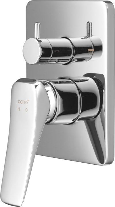 CT2304A วาล์วผสมเปิด-ปิดน้ำแบบก้านโยก พร้อมวาล์วเปลี่ยนทิศทางน้ำ รุ่น X-POSH