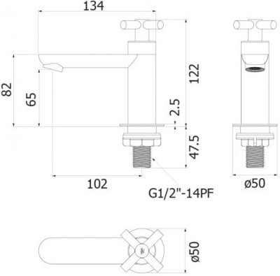 HFVSB-2000D5 ก๊อกอ่างล้างหน้าแบบเดี่ยว รุ่น SMOOTH