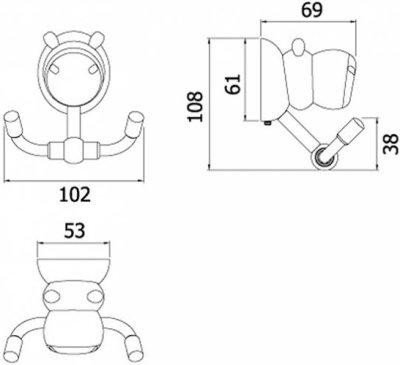 FBVHM-L102AS ขอแขวนผ้า รุ่น MALI