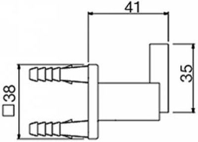 FBVHC-U102AS ขอแขวนผ้า รุ่น CUBE