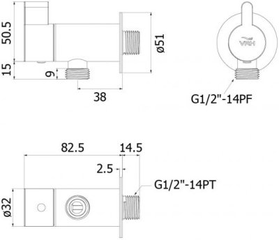 HFVSB-3120L2 ก๊อกเดี่ยวฝักบัวติดผนัง รุ่น TEMPO