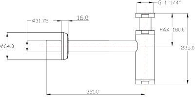 PT-03 ท่อน้ำทิ้ง แบบ P-TRAP