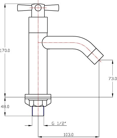 BF-117 ก๊อกอ่างล้างหน้าเซรามิควาล์ว