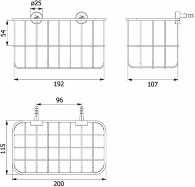 HW101-W101B ชั้นวางของแบบเหลี่ยม W101B