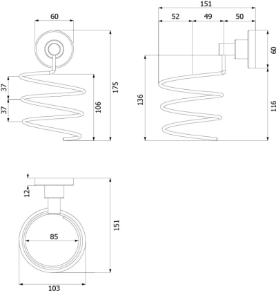 FBVHM-A114AS ที่ใส่ไดร์เป่าผม รุ่น MARATHON