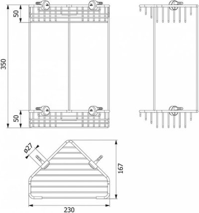 HW302-W302 สองชั้นเข้ามุม W302