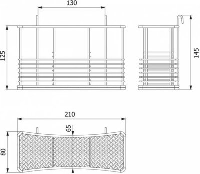 HW106-W106L1 ที่ใส่ช้อน-ส้อมแบบแขวนและติดผนัง W06L1