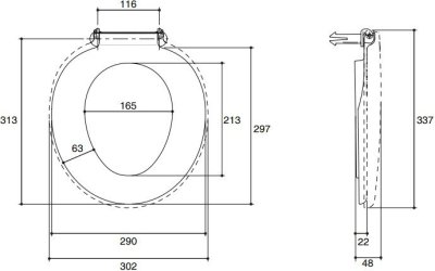 K-12354X-WK ฝารองนั่งชักโครก