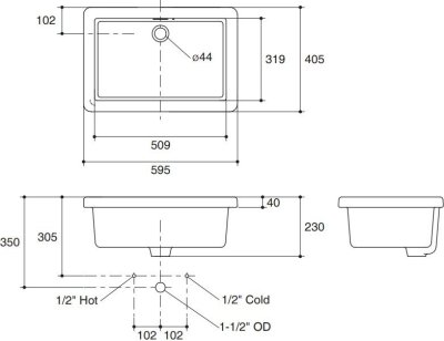 K-17559X-WK อ่างอเนกประสงค์ใหญ่