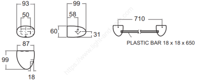 TF-9485-WT ราวแขวนผ้า รุ่น SASSO