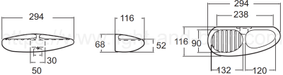 TF-9402-WT ที่วางสบู่+ที่วางฟองน้ำ รุ่น SASSO