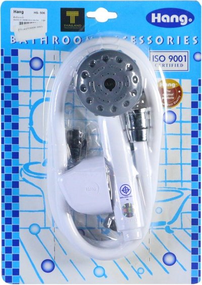 HS-506WH ฝักบัวอาบน้ำ สายอ่อน 1 ระบบ สีขาว