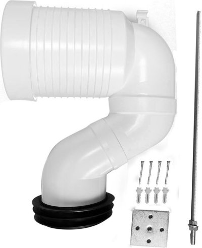 VP-JT43 (M11493) ชุดข้อต่อน้ำทิ้งชักโครกแบบลงพื้น