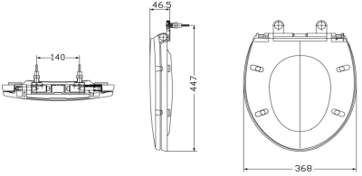 TC301 ฝารองนั่ง แบบ SOFT CLOSE
