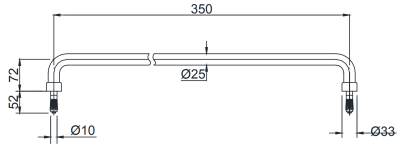 TX3A1 ราวจับ (ความยาว : 350 มม.)