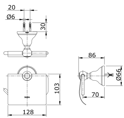 TX703AC ที่ใส่กระดาษชำระ รุ่น CURIO