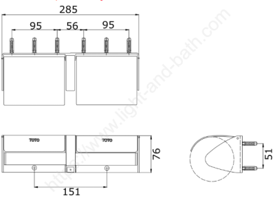 GS714W ที่ใส่กระดาษทิชชู่ (สแตนเลส)
