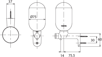 TS125R ที่ใส่สบู่เหลวชนิดติดผนังปุ่มกด