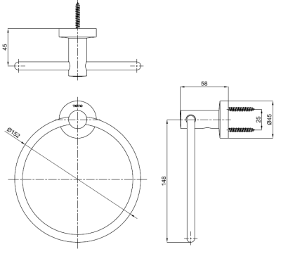 TTAR703K ห่วงแขวนผ้า รุ่น 03