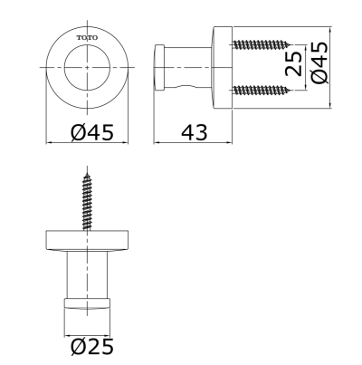 TTAR705K ขอแขวนผ้า รุ่น 03