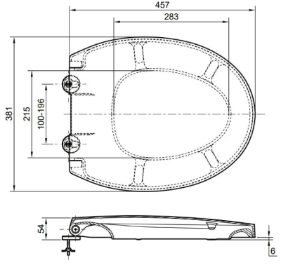 TC282SJ ฝารองนั่ง แบบ SOFT CLOSE