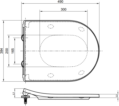 TC513A ฝารองนั่ง ยูเรีย เรซิ่น แบบ SOFT CLOSE