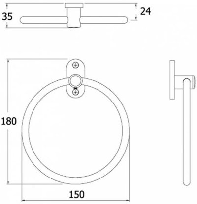FBVHK-A103AS ห่วงแขวนผ้า K103 SSS รุ่น KANDA