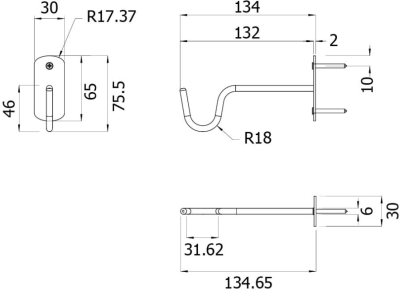 FXVH0-0285AK ขอแขวนอเนกประสงค์ สำหรับโรงพยาบาล