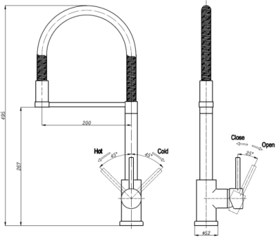 9328-D6 ก๊อกผสมน้ำร้อน-น้ำเย็น