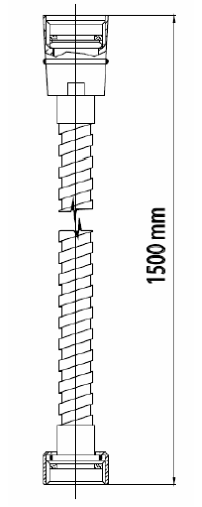 S232 สายฝักบัวโครเมี่ยม
