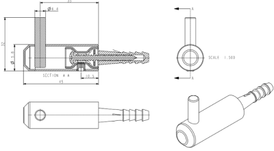 FBVHY-CK02AN ขอแขวนผ้านูน CK102 SS/AC รุ่น CLICK