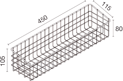 HWHOY-H102D ชั้นวางของเหลี่ยม 450 MM. (W102D)
