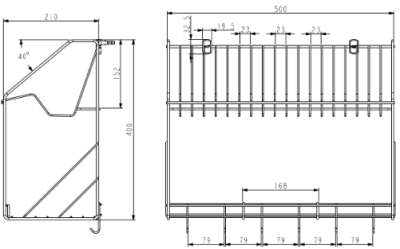 HWHOY-H106E2 ชั้นวางจานแบบติดผนัง