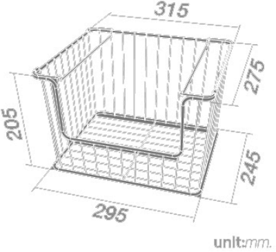 HWHOY-H107Q ตะแกรงเอนกประสงค์มีหูหิ้ววางซ้อนกันได้