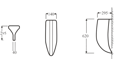 7100-WT แผงกั้นโถปัสสาวะชาย