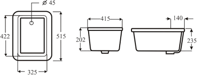 SK6057-WT อ่างเอนกประสงค์
