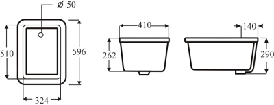 SK6007-WT อ่างเอนกประสงค์