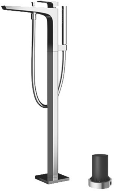 TBG07306T ก๊อกผสมสำหรับลงอ่างอาบน้ำแบบตั้งพื้น พร้อมชุดฝักบัวสายอ่อน