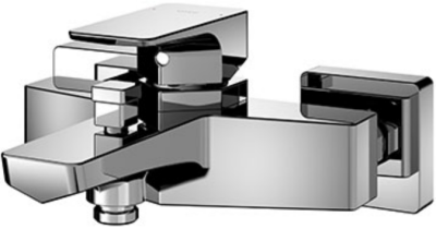 TBG07302T ก๊อกผสมสำหรับลงอ่างอาบน้ำและยืนอาบ ชนิดติดผนัง (ไม่รวมชุดฝักบัวสายอ่อน