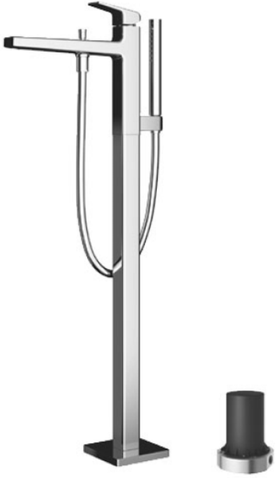 TBG10306T ก๊อกผสมสำหรับลงอ่างอาบน้ำแบบตั้งพื้น พร้อมชุดฝักบัวสายอ่อน