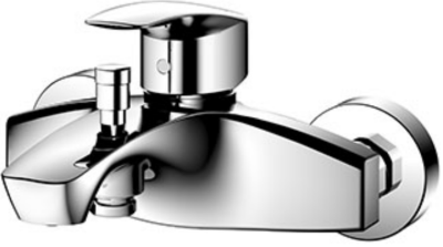 TBG09302T ก๊อกผสมสำหรับลงอ่างอาบน้ำและยืนอาบ ชนิดติดผนัง (ไม่รวมชุดฝักบัวสายอ่อน)