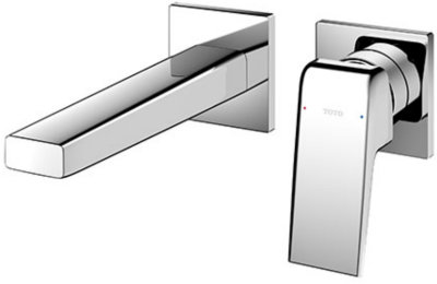 TLG10307T ก๊อกผสมอ่างล้างหน้าแบบก้านโยก ชนิดฝังผนัง (Short Spout) ไม่รวมสะดือ