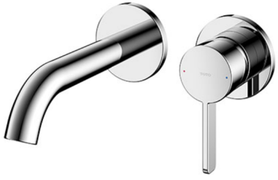 TLG11307T ก๊อกผสมอ่างล้างหน้าแบบก้านโยก ชนิดฝังผนัง (Short Spout) ไม่รวมสะดือ รุ่น GF