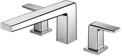 TBG10201T ก๊อกผสมสำหรับลงอ่างอาบน้ำ ชนิดติดเคาน์เตอร์ (3 รูก๊อก)