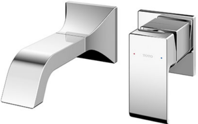 TLG08307T ก๊อกผสมอ่างล้างหน้าแบบก้านโยก ชนิดฝังผนัง (Short Spout) ไม่รวมสะดือ