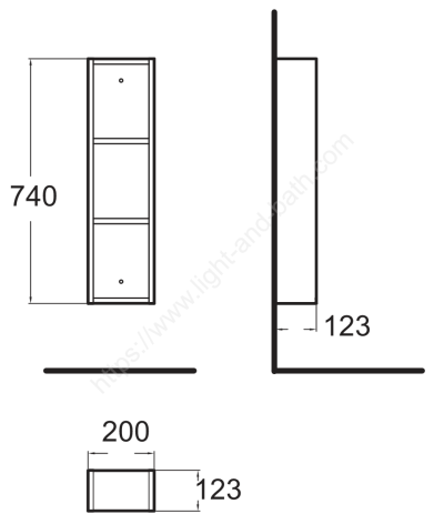CVASMD20-SS0E100A1 ชั้นวางของ รุ่น MODDINO