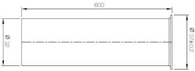 AC-3001-24 ท่อชาร์ป สแตนเลส 32 มม. ยาว 24 นิ้ว