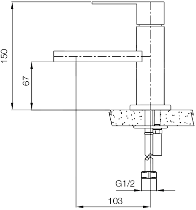 WS-0950M ก๊อกผสมอ่างล้างหน้า รุ่น BLENDE
